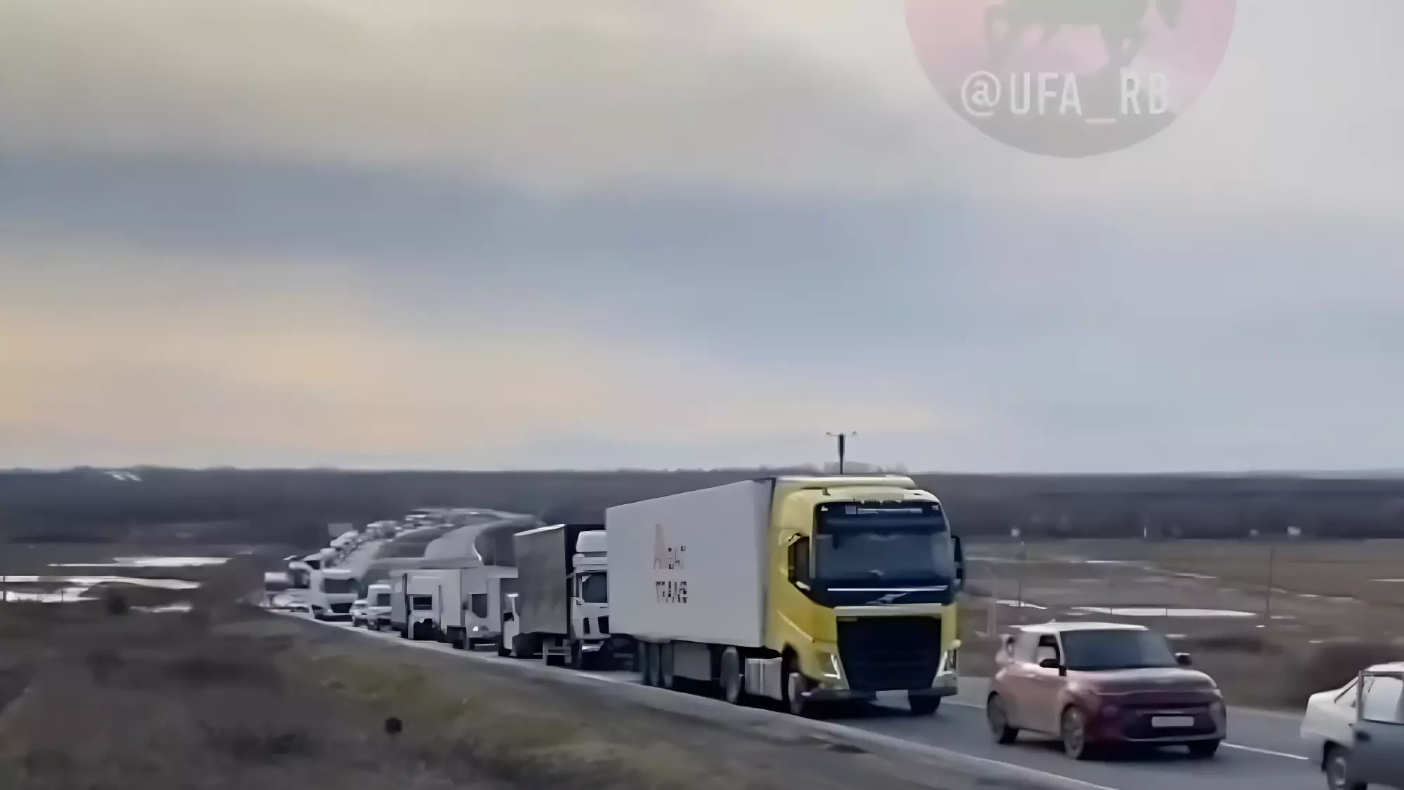На М-5 в Башкирии 10-километровая пробка