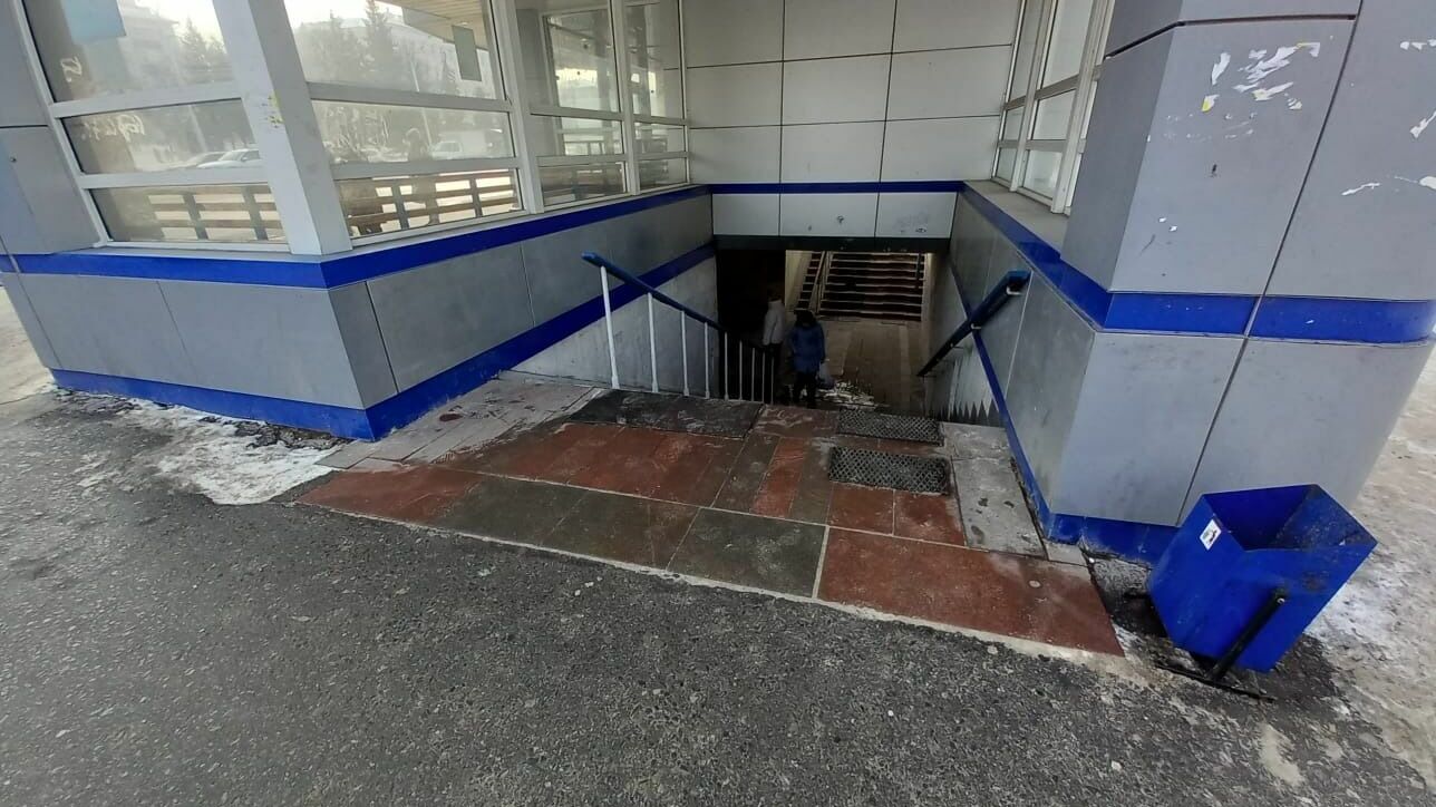 Власти показали как выглядит подземный переход у мэрии Уфы, где женщина сломала ногу