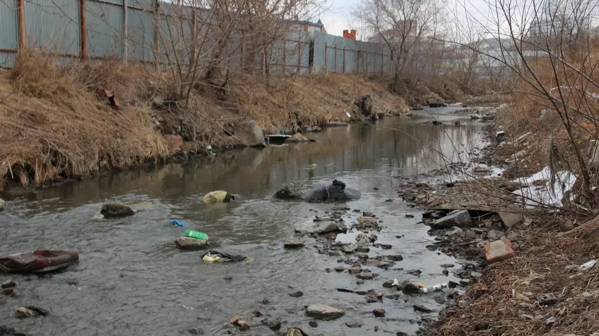 Житель Башкирии недоволен, тем, что предприниматель выбрасывает мусор у реки