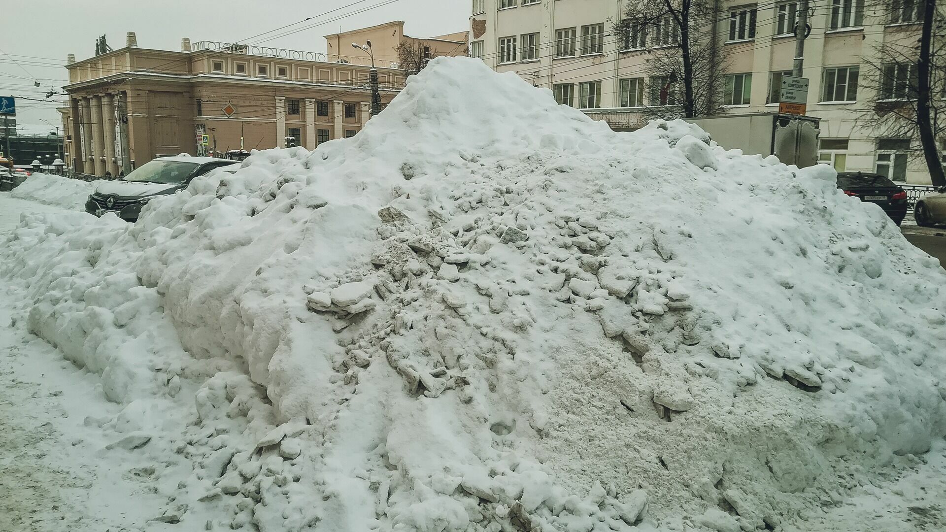 Уфа стала вторым после Казани городом в России с самыми высокими сугробами