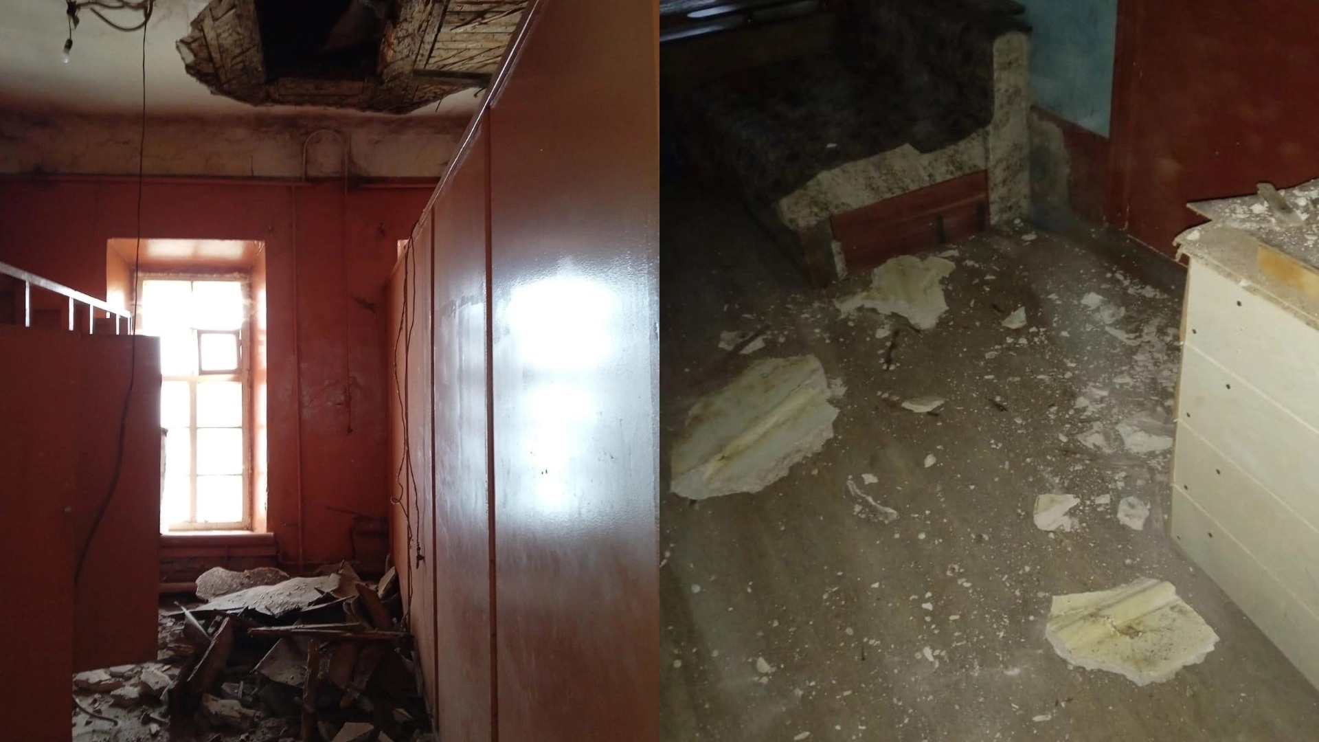 В центре Уфе дважды за день обвалился потолок в жилом ОКН «Казармы внутренней стражи»