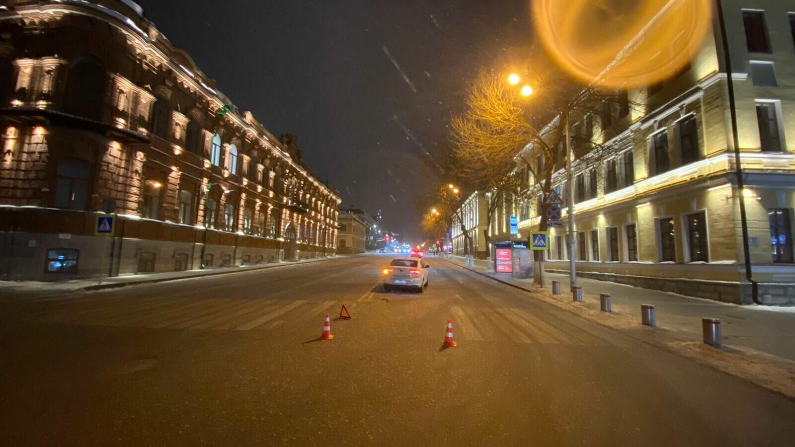 В Уфе на Советской площади иномарка на пешеходном переходе сбила 54-летнюю женщину